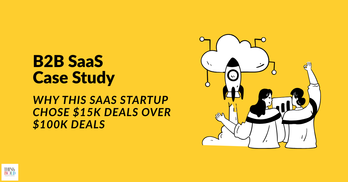 B2B SaaS ICP example case study on Series A startup deal size strategy with celebration illustration